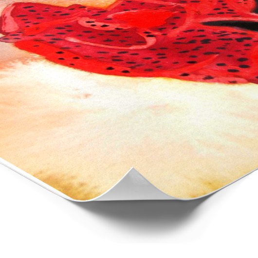 Poster Aquarelle FLAMENCO DANCER (Coin)