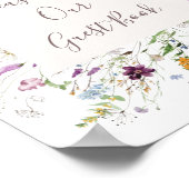 Poster Aquarelle fleur sauvage S'il vous plaît signer not (Coin)