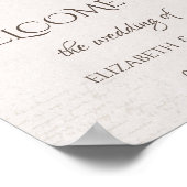 Poster Aquarelle Fleurs Automnes Enregistrer La Date (Coin)