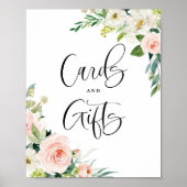 Poster Aquarelle Fleurs de Jardin Cartes de Mariage et Ca (Devant)
