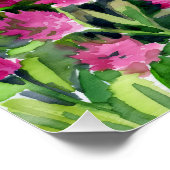 Poster Aquarelle fleurs sauvages (Coin)
