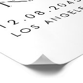 Poster Aquarelle Fleurs tropicales Été Bébé Brunch (Coin)