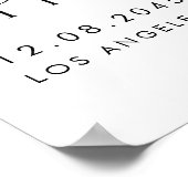 Poster Aquarelle Fleurs tropicales Été Bébé Parsemer (Coin)