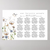 Poster Aquarelle Floral Mariage (Devant)