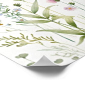 Poster Aquarelle florale (Coin)