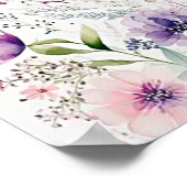 Poster Aquarelle florale (Coin)