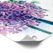 Poster Aquarelle florale (Coin)