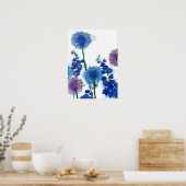 Poster Aquarelle florale (Cuisine)