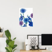 Poster Aquarelle florale (Bureau à domicile)