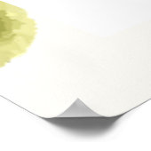 Poster Aquarelle florale 12 Mariage table (Coin)