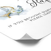 Poster Aquarelle Florale Ancre Nautique Déchets (Coin)