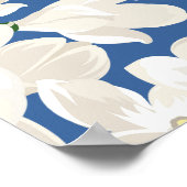 Poster aquarelle florale feuillage botanique vert (Coin)