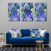 aquarelle florale feuillage botanique vert