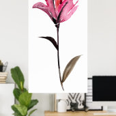 Poster Aquarelle florale II (Bureau à domicile)