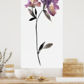 Poster Aquarelle florale III (Cuisine)