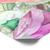 Poster Aquarelle Florale Imprimer (Coin)