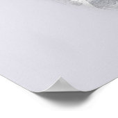 Poster Aquarelle Flower Crown Black Horse Portrait (Coin)