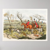 Poster Aquarelle Fox Hunt (Devant)