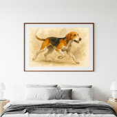 Poster Aquarelle Foxhound