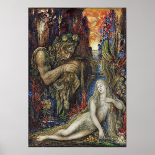 Poster Aquarelle Galatea Gustave Moreau