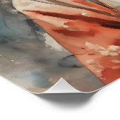 Poster Aquarelle Geisha no 2 (Coin)