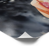 Poster Aquarelle Geisha no 5 (Coin)