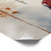 Poster Aquarelle Geisha no 9 (Coin)