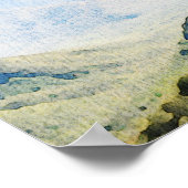 Poster Aquarelle Great Smoky Mountains Mariage Bienvenue (Coin)