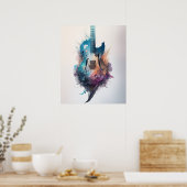 Poster aquarelle Guitare (Cuisine)