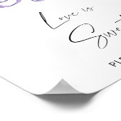 Poster Aquarelle hiver - L'amour est doux prendre un réga (Coin)