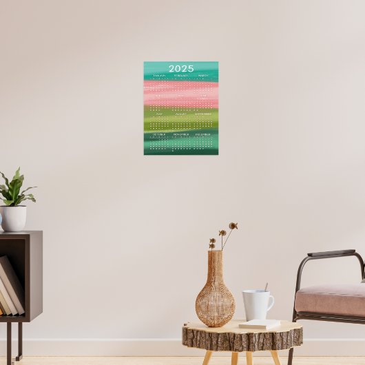 Poster Aquarelle horizontale colorée Brosses 2025 (Salon 3)