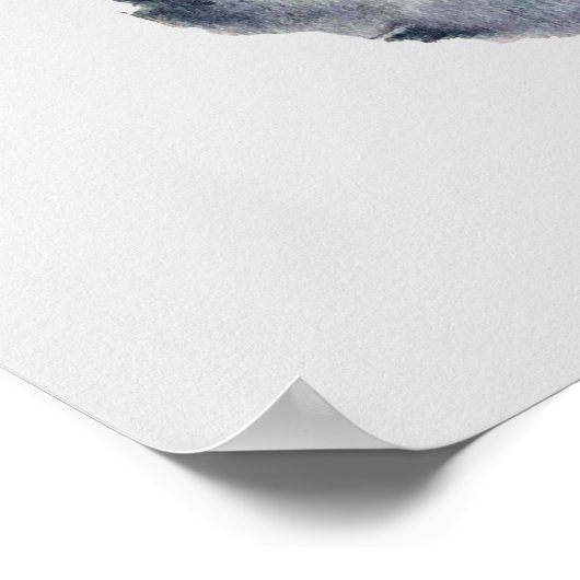 Poster aquarelle huîtres abstraites (Coin)