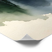 Poster Aquarelle Illustration de maman et bébé éléphant (Coin)