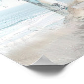 Poster aquarelle illustration phare blanc (Coin)