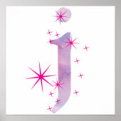 Poster Aquarelle J (Devant)