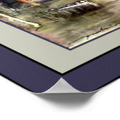 Poster Aquarelle japonaise ~ "A Tranquil Waterway" ~ 1901 (Coin)