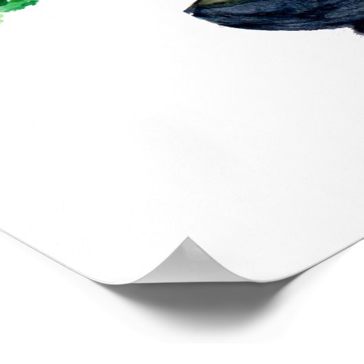 Poster Aquarelle japonaise Bonsai Tree (Coin)