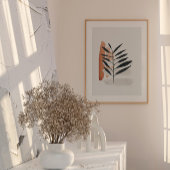 Poster Aquarelle japonaise imprimé abstrait