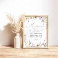 Aquarelle Jardin Fleur sauvage Maman-osa Bar Poste