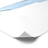 Poster Aquarelle jaune citron (Coin)