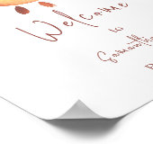 Poster Aquarelle Joyeux Sunshine Jaune Bienvenue (Coin)