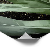 Poster Aquarelle Jungle Bébé Animaux Floral Art (Coin)