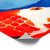 Poster Aquarelle koi poisson (Coin)