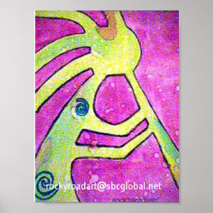 Poster Aquarelle Kokopelli
