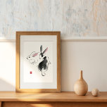 Poster Aquarelle lapins Contient la richesse des hiérogly<br><div class="desc">Aquarelle Rabbits Contient la richesse hiéroglyphe Poster</div>
