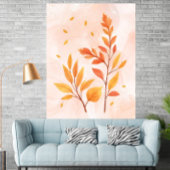 Poster Aquarelle L'automne quitte l'affiche botanique