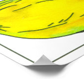 Poster Aquarelle Légumes Carottes betteraves Asperges (Coin)