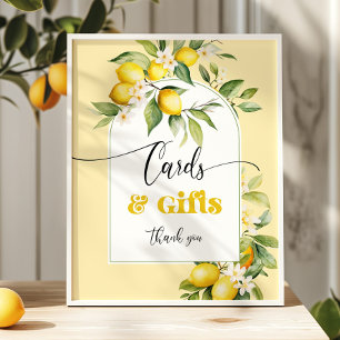 Poster Aquarelle Lemon Cartes et cadeaux anniversaire