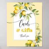 Poster Aquarelle Lemon Cartes et cadeaux anniversaire (Devant)