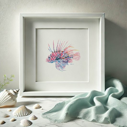 Poster Aquarelle Lifish Art